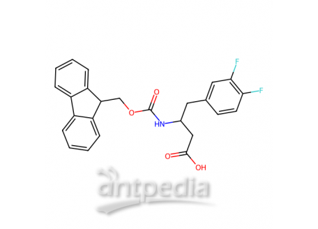 Fmoc-(S)-3-氨基-4-(3,4-二氟苯基)丁酸，270063-55-3，≥98.0%