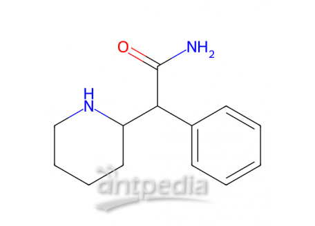 2-苯基-2-(2-哌啶基)乙酰胺水合物（异构体混合物），19395-39-2，97%