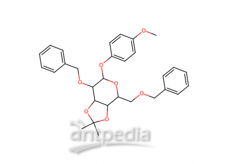4-甲氧苯基2,6-二-O-苄基-3,4-O-异亚丙基-β-D-吡喃半乳糖苷，159922-68-6，98%(HPLC)