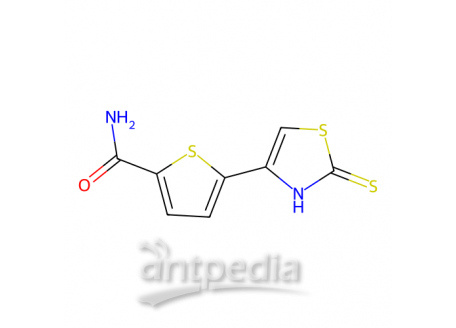 2-甲酰胺-5-(2-巯基-1,3-噻唑-4-基)-噻吩，52560-89-1，95%