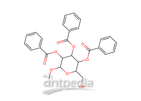 甲基2,3,4-三-O-苯甲酰-α-D-吡喃葡萄糖苷，34234-44-1，98%