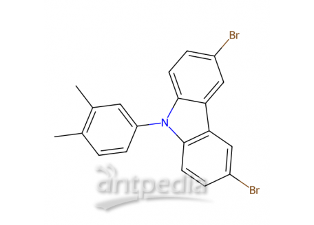 3,6-二溴-9-(3,4-二甲基苯基)-9H-咔唑，1786404-06-5，98%