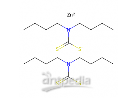 二丁基二硫代氨基甲酸锌(II)，136-23-2，>98.0%(T)
