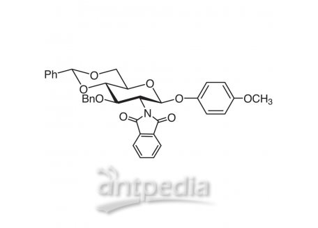 4-甲氧苯基-3-O-苄基-4,6-O-苯亚甲基-2-脱氧-2-苯二甲酰亚氨基-β-D-吡喃葡萄糖苷，129575-88-8，98.0%(HPLC)