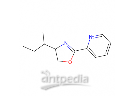 (4S)-4-(仲丁基)-2-(吡啶-2-基)-4,5-二氢恶唑，1620588-66-0，97%
