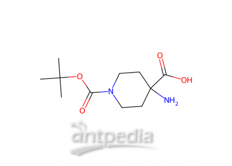 1-Boc-4-氨基哌啶-4-羧酸，183673-71-4，≥97%