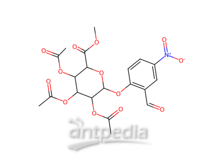 1-O-(2-甲酰基-4-硝基苯基)-2,3,4-三-O-乙酰基-β-D-吡喃葡萄糖醛酸甲酯，148579-83-3，≥98%