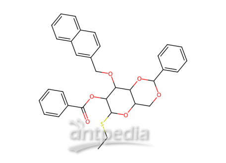 乙基 4,6-O-苯亚甲基-3-O-(2-萘基甲基)-2-O-苯甲酰基-1-硫代-β-D-吡喃葡萄糖苷，352008-11-8，≥98%