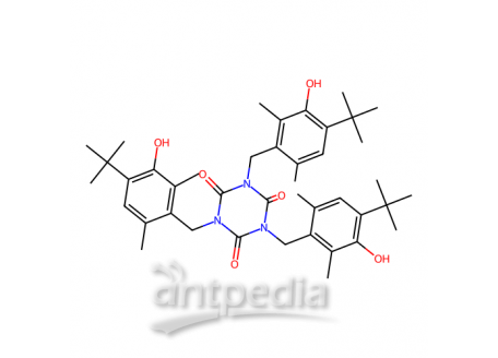 异氰脲酸三(4-叔丁基-3-羟基-2,6-二甲苯基)酯，40601-76-1，>98.0%(HPLC)(N)