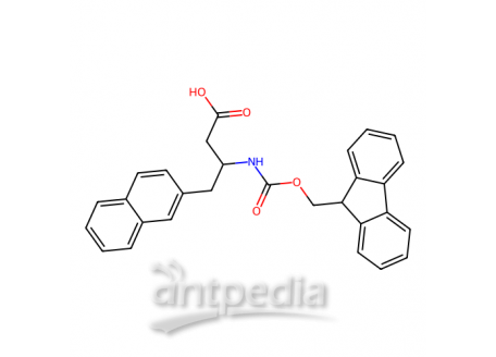 Fmoc-(R)-3-氨基-4-(2-萘)-丁酸，269398-91-6，95%