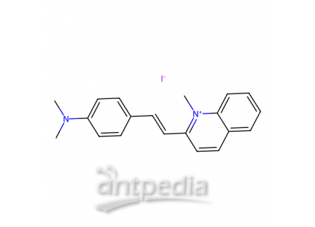 2-[4-（二甲基氨基）苯乙烯基]-1-甲基喹啉碘化物，3915-61-5，95%