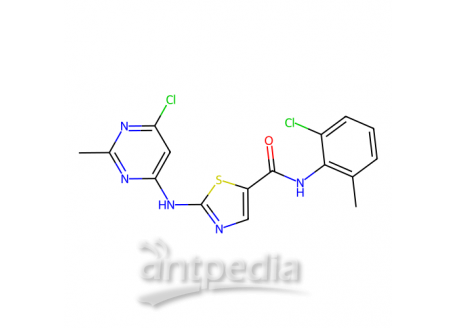 N-(2-氯-6-甲基苯基)-2-[((6-氯-2-甲基-4-嘧啶基)氨基] -5-噻唑甲酰胺，302964-08-5，95%