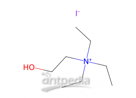 (2-羟乙基)三乙基碘化铵，5957-17-5，98%