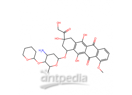 Pirarubicin，72496-41-4，10mM in DMSO