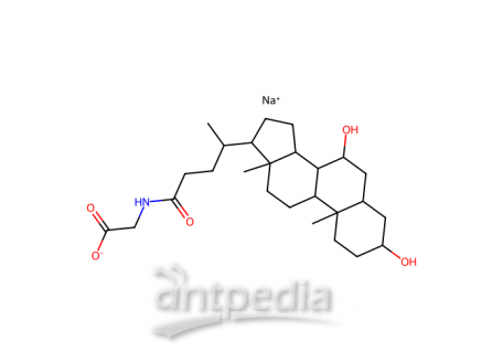 甘氨鹅脱氧胆酸钠，16564-43-5，97% (HPLC)