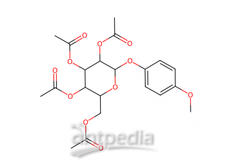 4-甲氧苯基2,3,4,6-四-O-乙酰基-β-D-吡喃葡萄糖苷，14581-81-8，98%