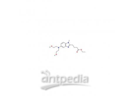 5-[双(2-羟乙基)氨基]-1-甲基-1H-苯并咪唑-2-丁酸乙酯，3543-74-6，96+%