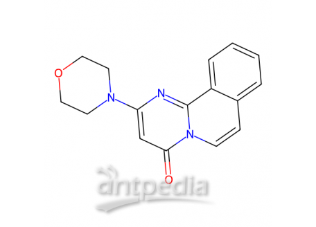 2-吗啉基-4H-嘧啶并[2,1-a]异喹啉-4-酮，168425-64-7，>98.0%(HPLC)
