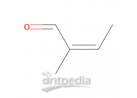反-2-甲基-2-丁烯醛，497-03-0，>95.0%(GC)