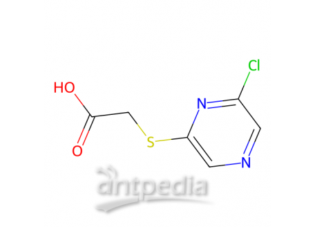 2-(6-氯吡嗪-2-硫基)乙酸，884497-52-3，95%