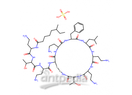 硫酸多粘菌素B，1405-20-5，USP级,≥6,000 USP units/mg