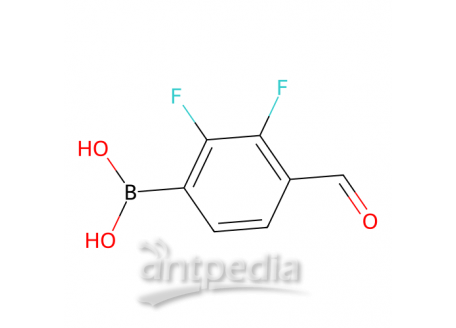 2,3-二氟-4-甲酰基苯硼酸(含有不定量的酸酐)，480424-84-8，95%