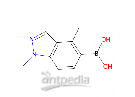 1,4-二甲基-1H-吲唑-5-硼酸(含不等量酸酐)，1310405-36-7，95%