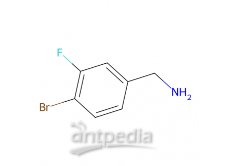 (4-溴-3-氟苯基)甲胺，581812-99-9，96%