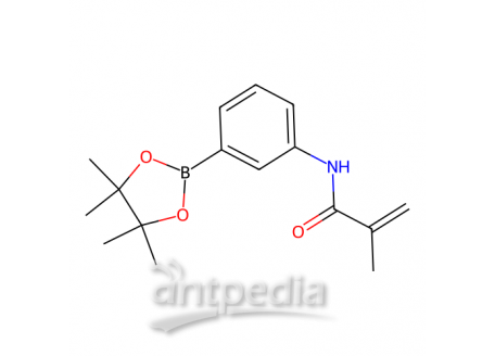 N-(3-(4,4,5,5-四甲基-1,3,2-二氧硼杂环戊烷-2-基)苯基)甲基丙烯酰胺，1056904-42-7，98%