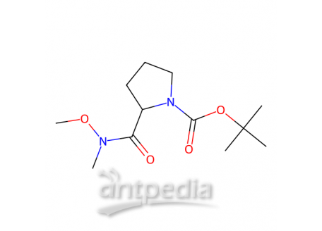 2-(甲氧基(甲基)氨基甲酰基)吡咯烷-1-羧酸叔丁酯，334872-14-9，96%