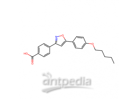 4-[5-(4-戊氧基苯基)异恶唑-3-基]苯甲酸，179162-55-1，98%