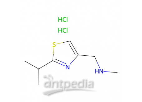 2-异丙基-4-(N-甲基胺甲基)噻唑二盐酸盐，1185167-55-8，>98.0%(T)(HPLC)
