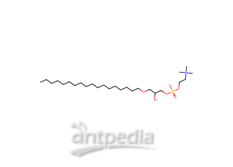 1-O-十八烷基-2-羟基-sn-甘油-3-磷酸胆碱，74430-89-0，>99%