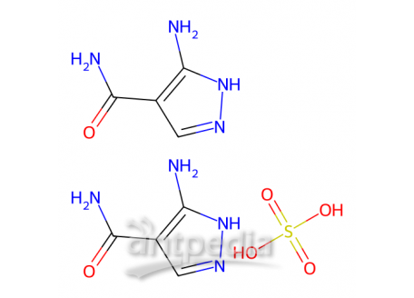 3-氨基-4-甲酰胺基吡唑半硫酸盐，27511-79-1，98%