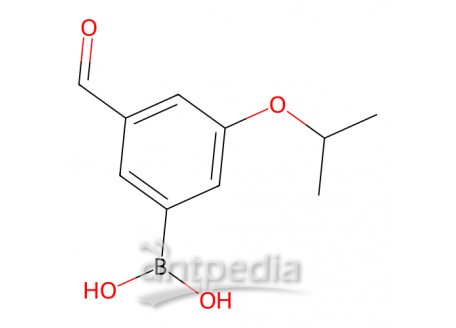 3-甲酰-5-异丙氧基苯基硼酸(含不定量的酸酐)，871125-79-0，96%
