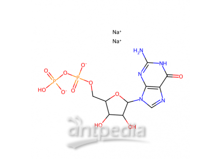 5’-二磷酸鸟苷二钠，7415-69-2，90%
