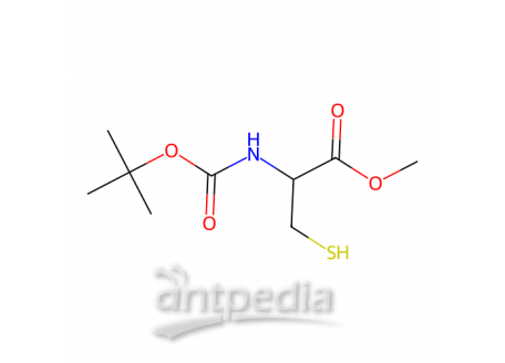 N-(叔丁氧羰基)-L-半胱氨酸甲酯，55757-46-5，≥97%