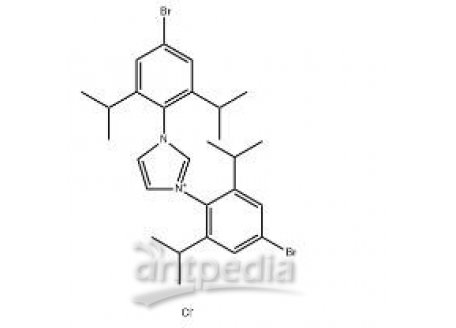 1,3-双(4-溴-2,6-二异丙基苯基)-1H-咪唑-3-鎓氯化物，909898-73-3，98%
