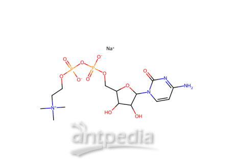 胞磷胆碱钠盐 水合物，33818-15-4，98%