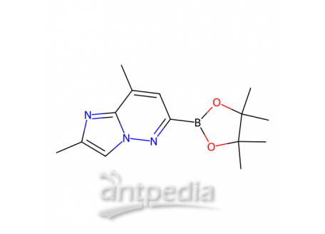 2,8-二甲基-6-(4,4,5,5-四甲基-1,3,2-二氧硼杂环戊烷-2-基)咪唑并[1,2-b]哒嗪，1825352-86-0，98%