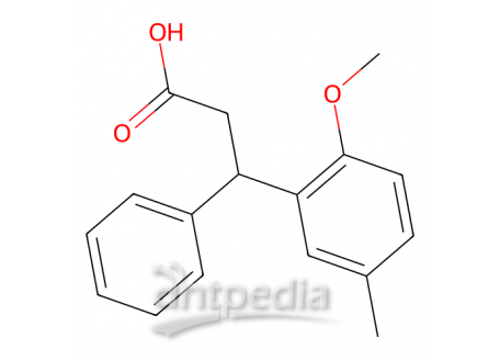 3-(2-甲氧基-5-甲苯基)-3-苯基丙酸，109089-77-2，98%