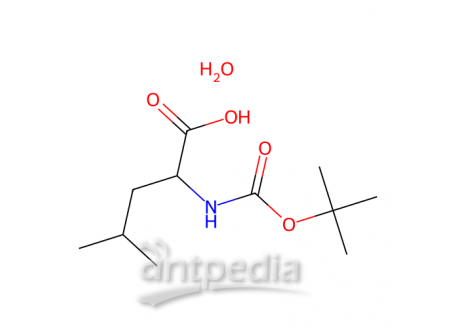N-(叔丁氧羰基)-L-亮氨酸 一水合物，200936-87-4，98%