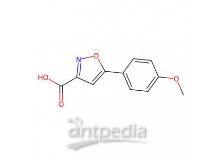 5-(4-甲氧苯基)异噁唑-3-羧酸，33282-16-5，97%