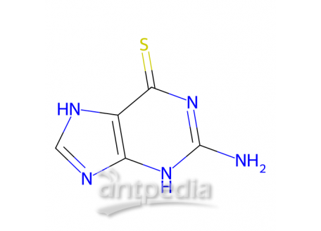 6-硫鸟嘌呤，154-42-7，10mM in DMSO