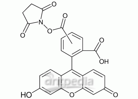 5(6)-羧基荧光素琥珀酰亚胺酯，117548-22-8，96%,异构体混合物