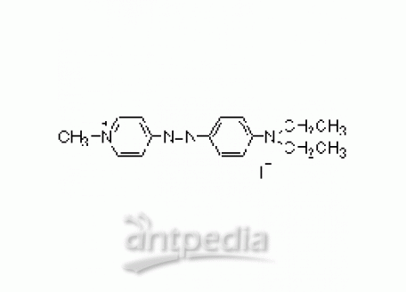 MDEPAP [=碘化1-甲基-4-(4-二乙氨基苯偶氮)吡啶盐][用于阴离子表面活性剂测定的萃取分光光度试剂]