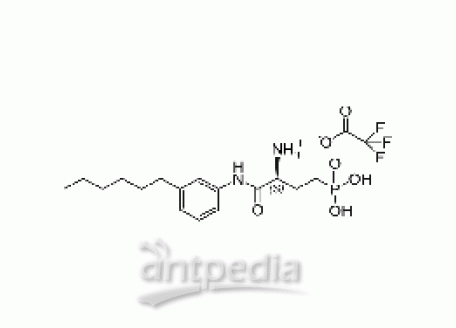 (S)-3-amino-4-(3-hexylphenylamino)-4-oxobutylphosphonic acid (TFA salt)