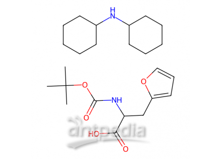 (R)-2-(Boc-氨基)-3-(2-呋喃基)丙酸 二环己基铵盐，331730-09-7，98%