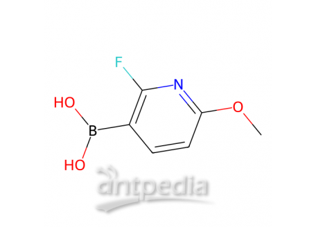 (2-氟-6-甲氧基吡啶-3-基)硼酸 (含有数量不等的酸酐) ，1402238-30-5，98%