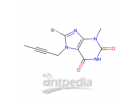 8-溴-7-(2-丁炔-1-基)-3-甲基黄嘌呤，666816-98-4，>98.0%(HPLC)